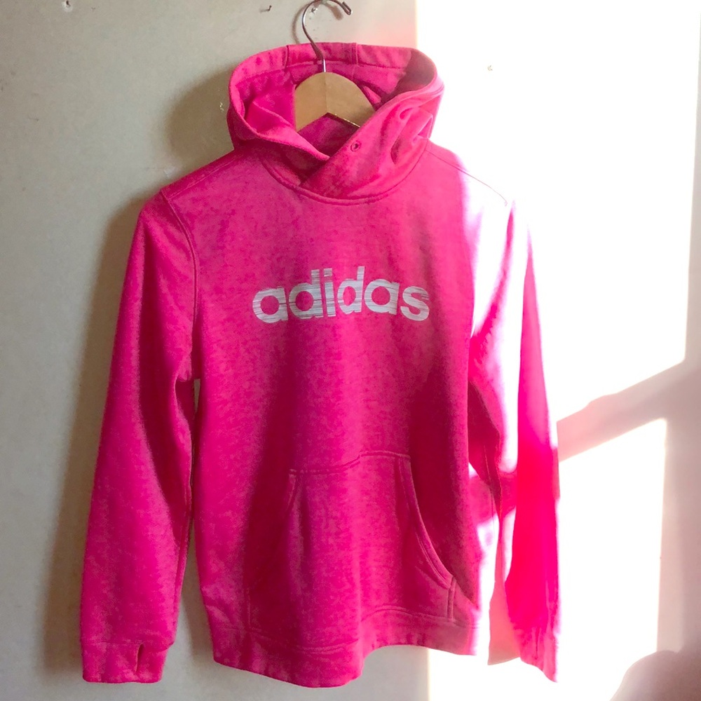 Pink Adidas hoodie